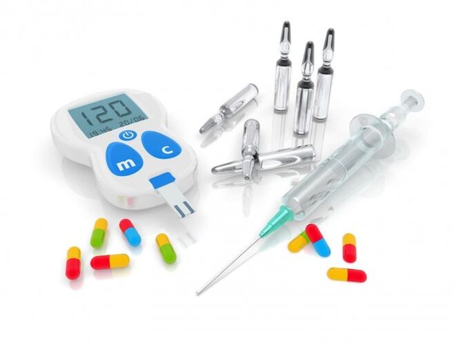 Verschiedene Medikamente zur Behandlung von Diabetes